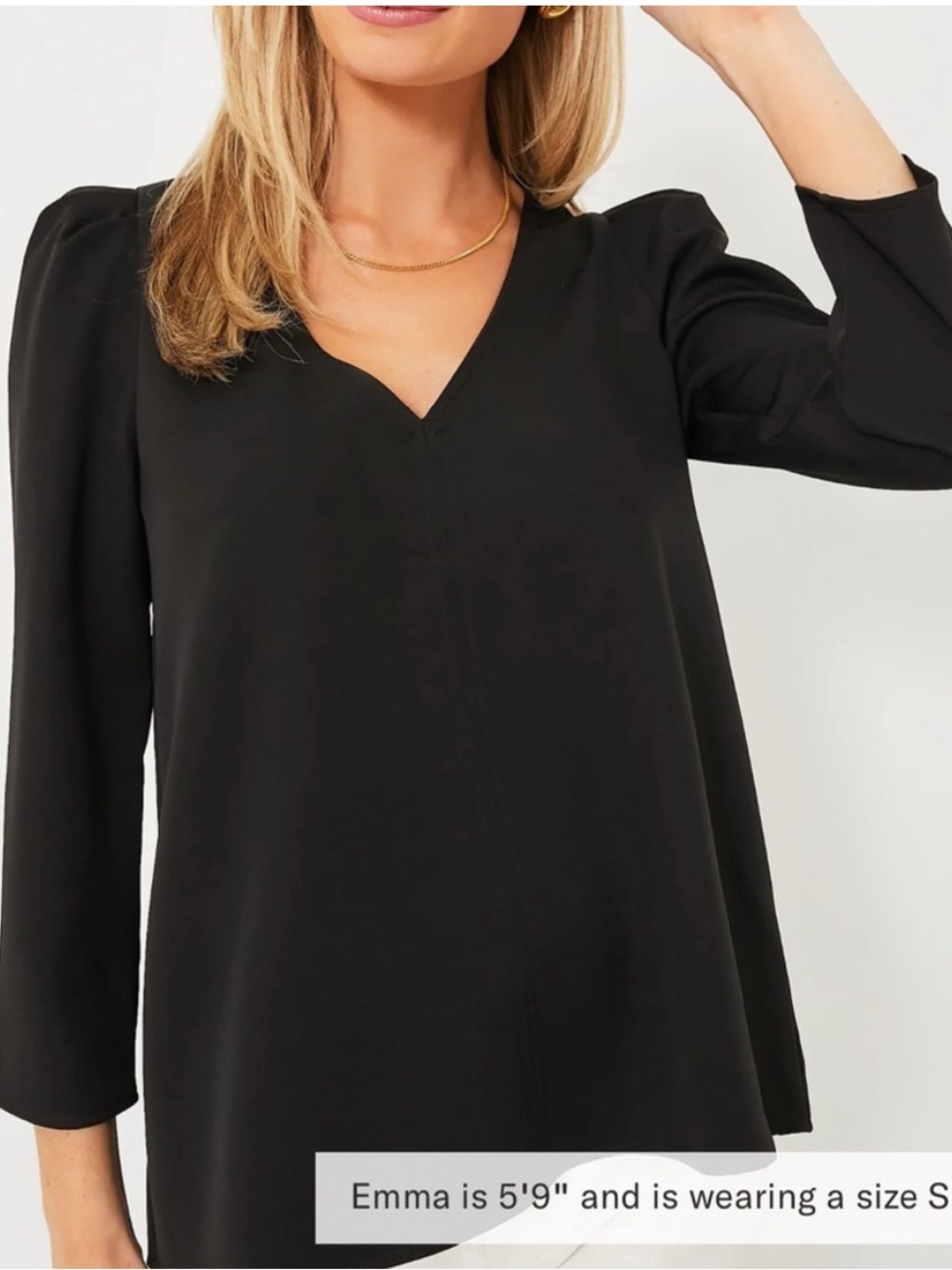 black long-sleeve Tuckernuck Tetley top